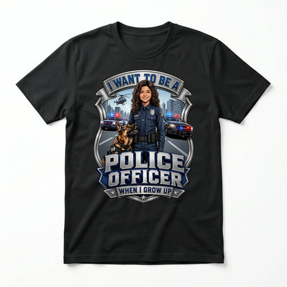 Youth Future Police Officer Tee – Latina Girl