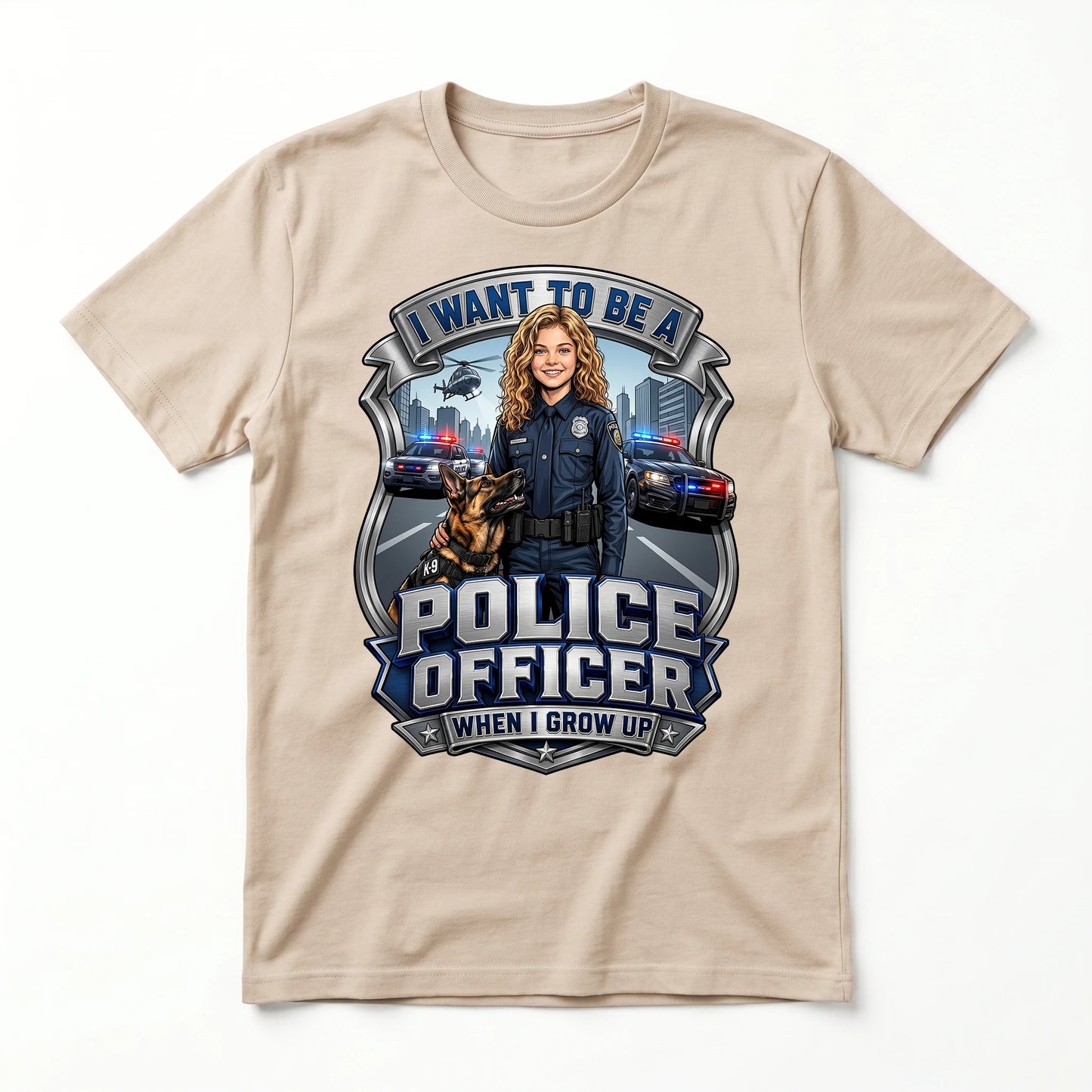 Future Police Officer Tee – White Girl