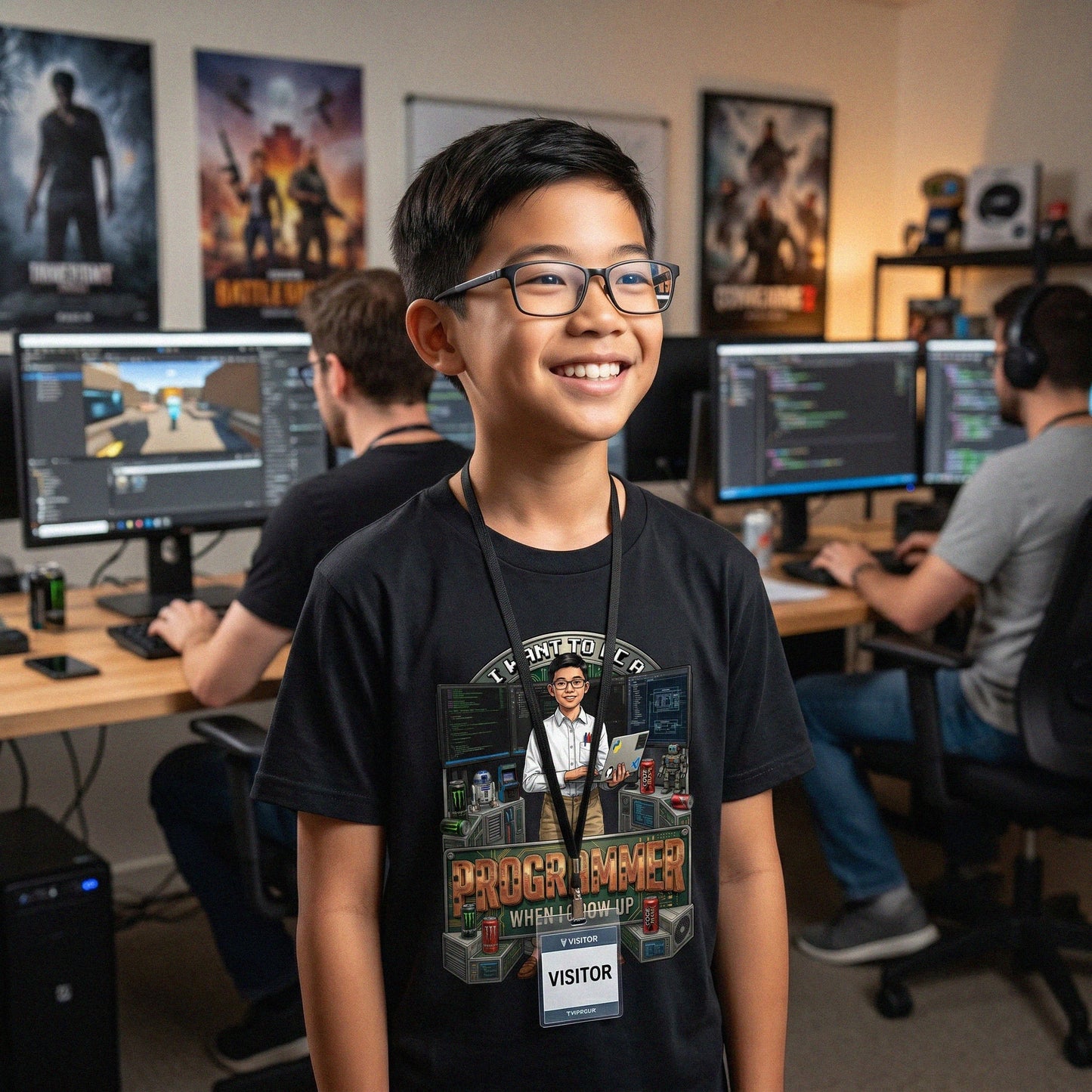 Youth Future Programmer Tee – Asian Boy