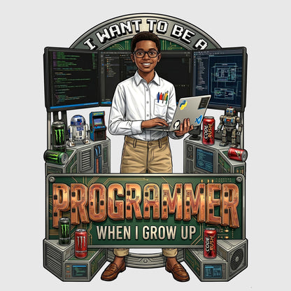 Future Programmer Tee – Black Boy