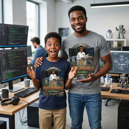 Youth Future Programmer Tee – Black Boy