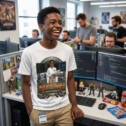 Future Programmer Tee – Black Boy