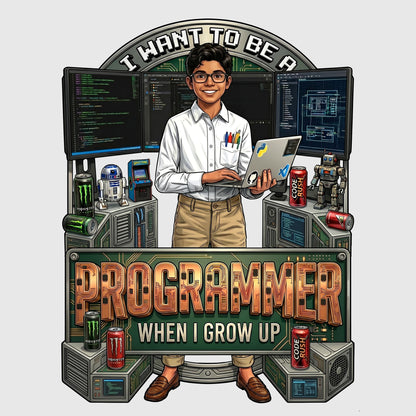 Youth Future Programmer Tee – Latino Boy