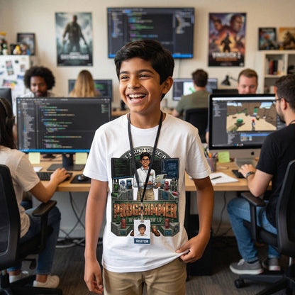 Youth Future Programmer Tee – Latino Boy
