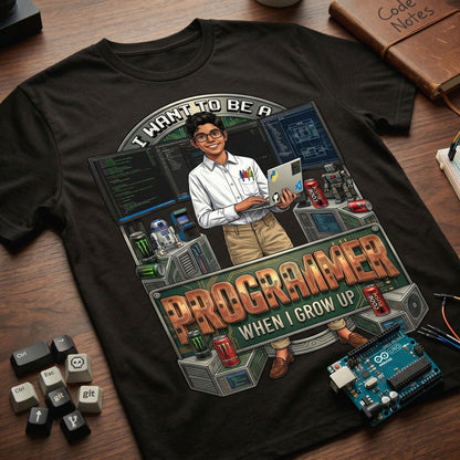 Youth Future Programmer Tee – Latino Boy