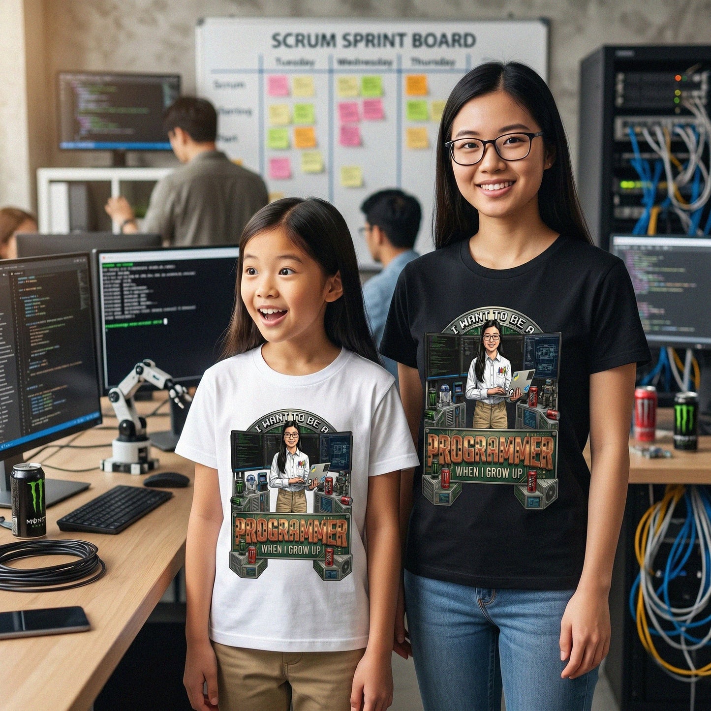 Youth Future Programmer Tee – Asian Girl
