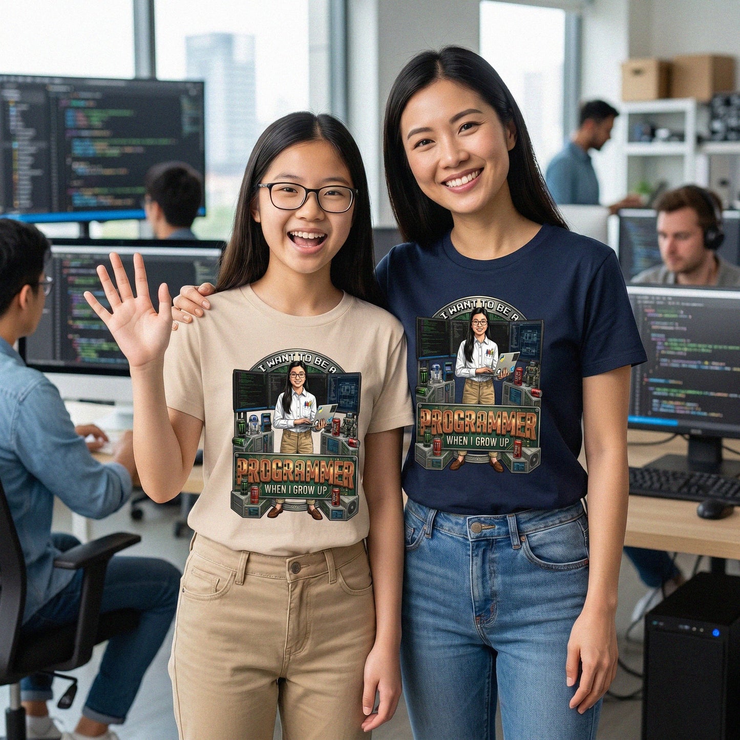 Future Programmer Tee – Asian Girl