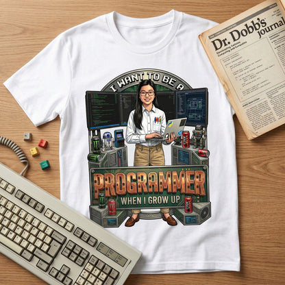 Youth Future Programmer Tee – Asian Girl