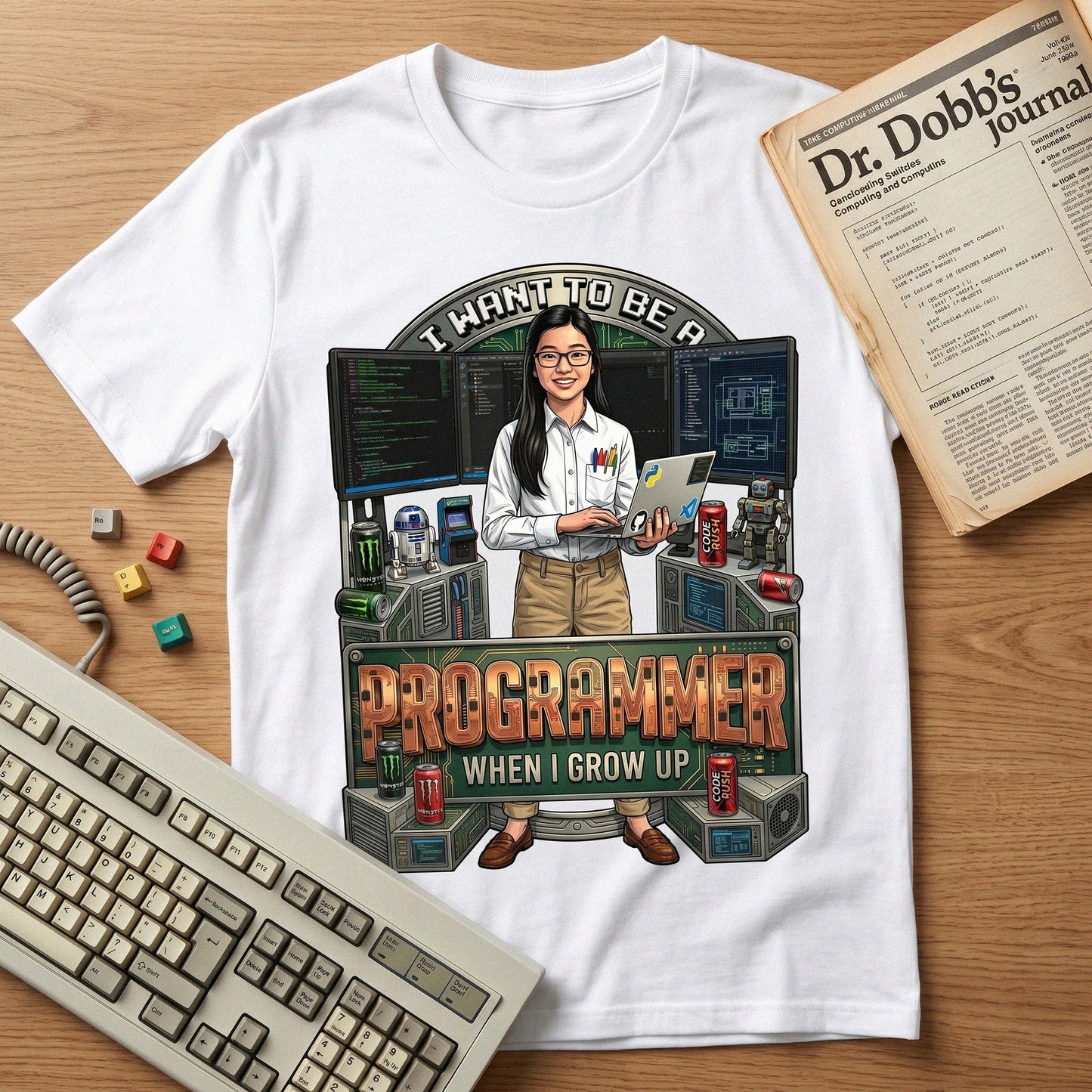 Future Programmer Tee – Asian Girl