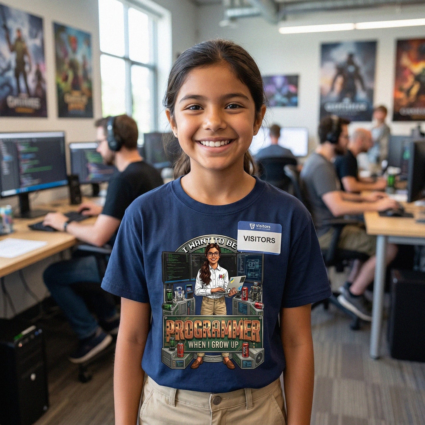 Youth Future Programmer Tee – Latino Girl