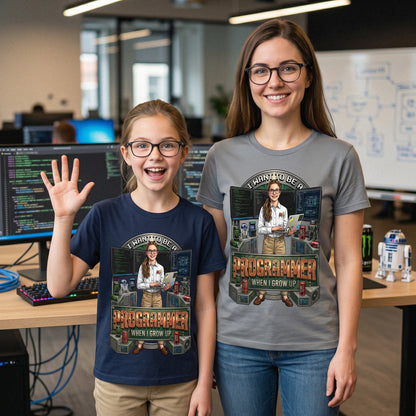 Youth Future Programmer Tee – White Girl