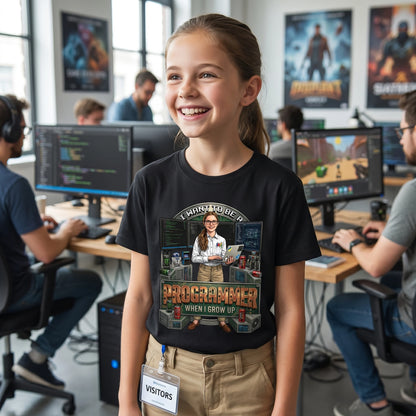 Youth Future Programmer Tee – White Girl