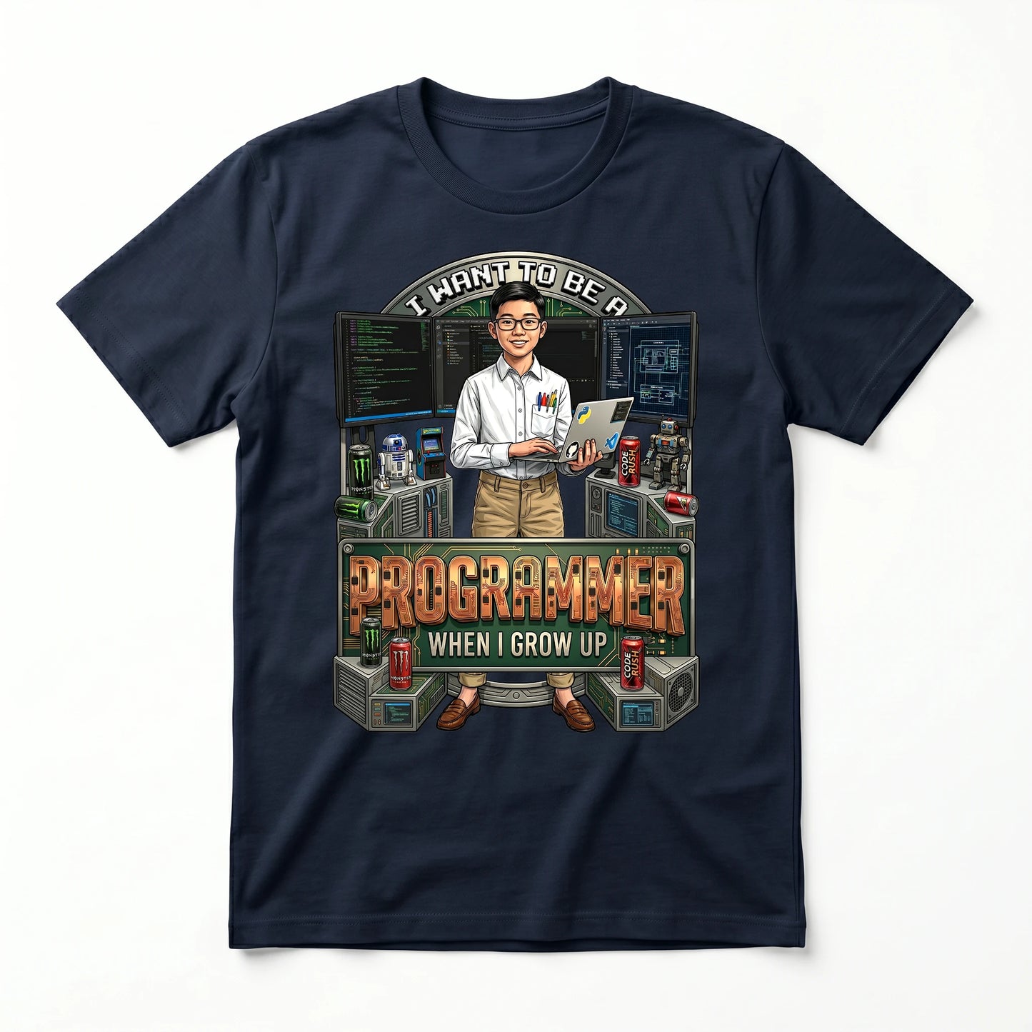 Youth Future Programmer Tee – Asian Boy