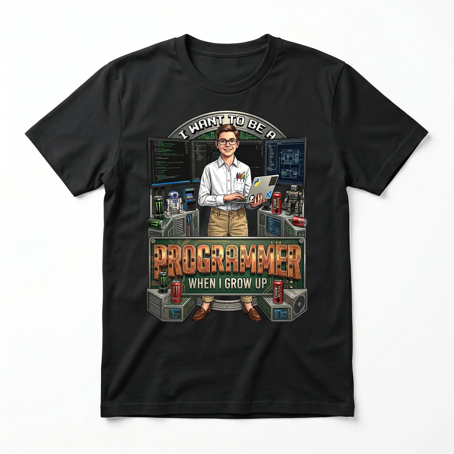 Future Programmer Tee – White Boy