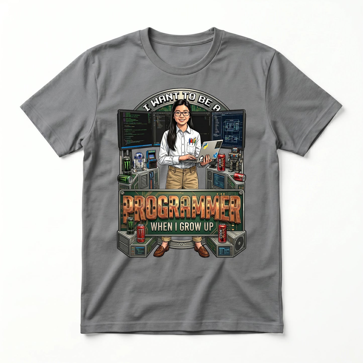 Future Programmer Tee – Asian Girl