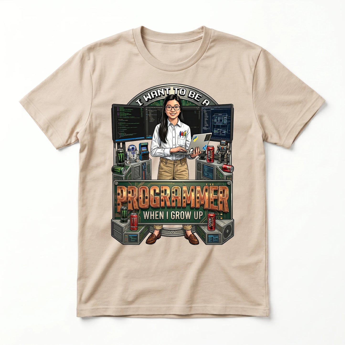 Future Programmer Tee – Asian Girl