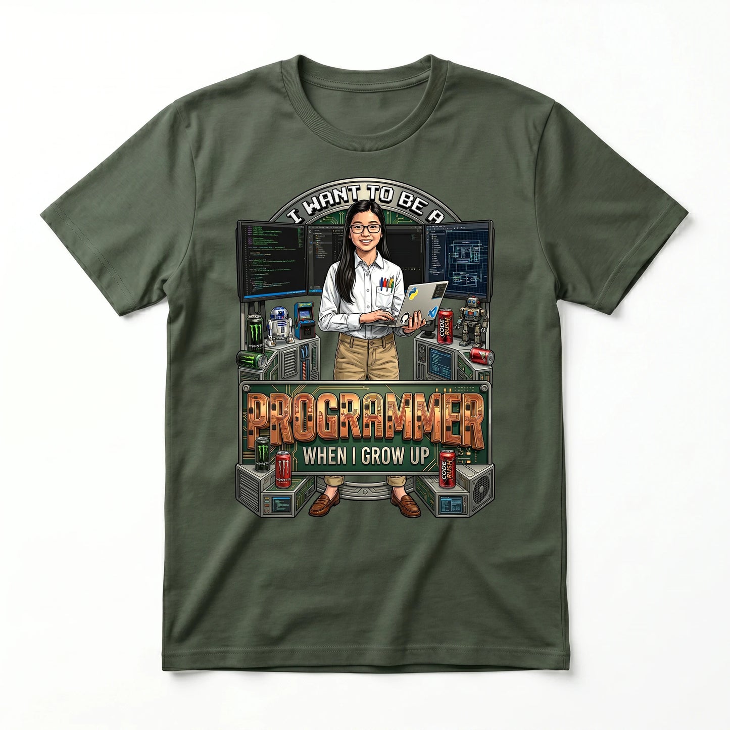 Future Programmer Tee – Asian Girl