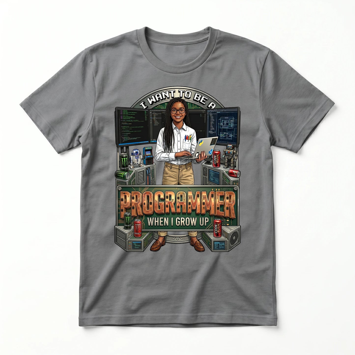 Future Programmer Tee – Black Girl