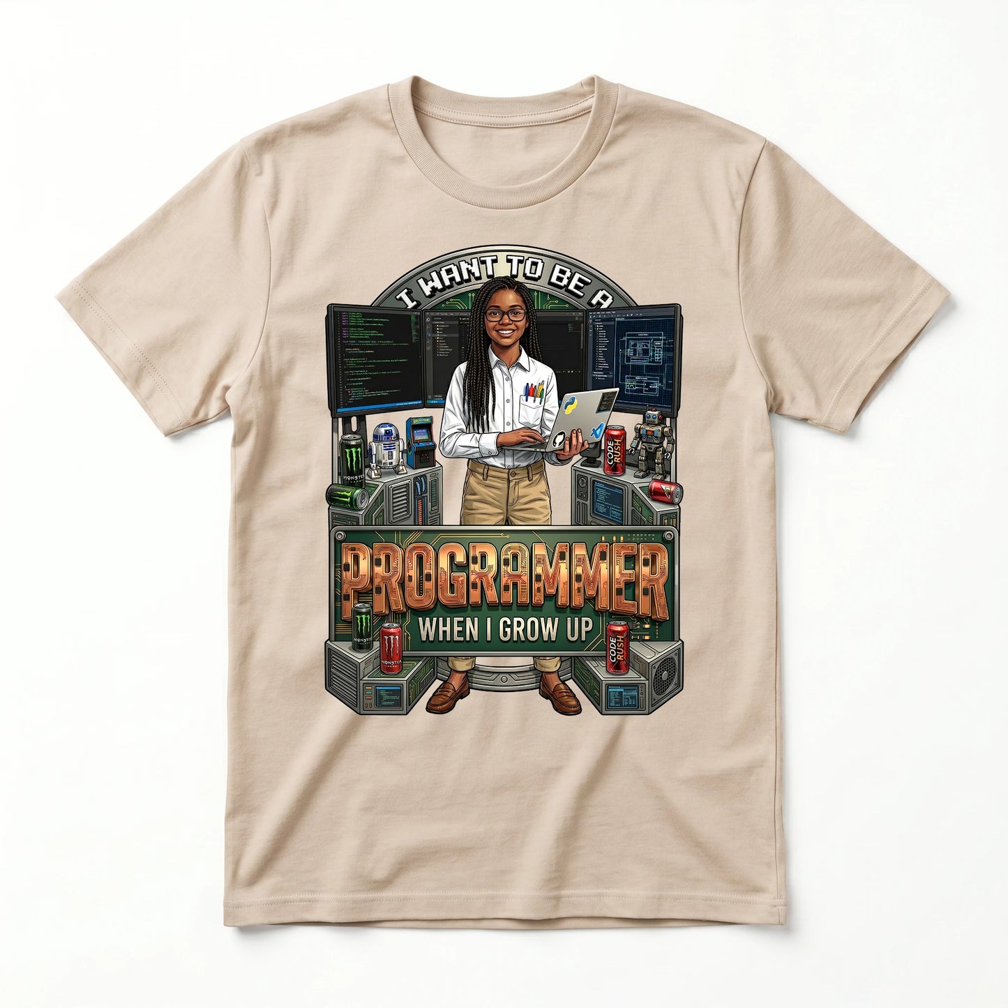 Future Programmer Tee – Black Girl