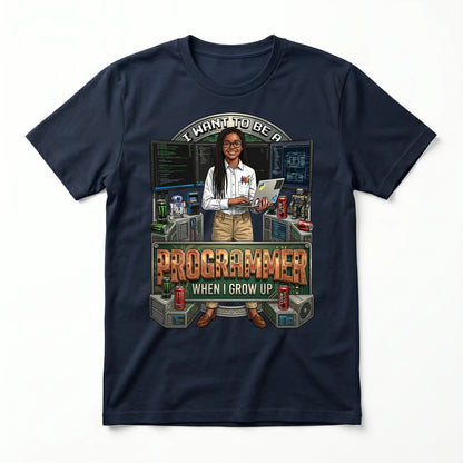 Youth Future Programmer Tee – Black Girl