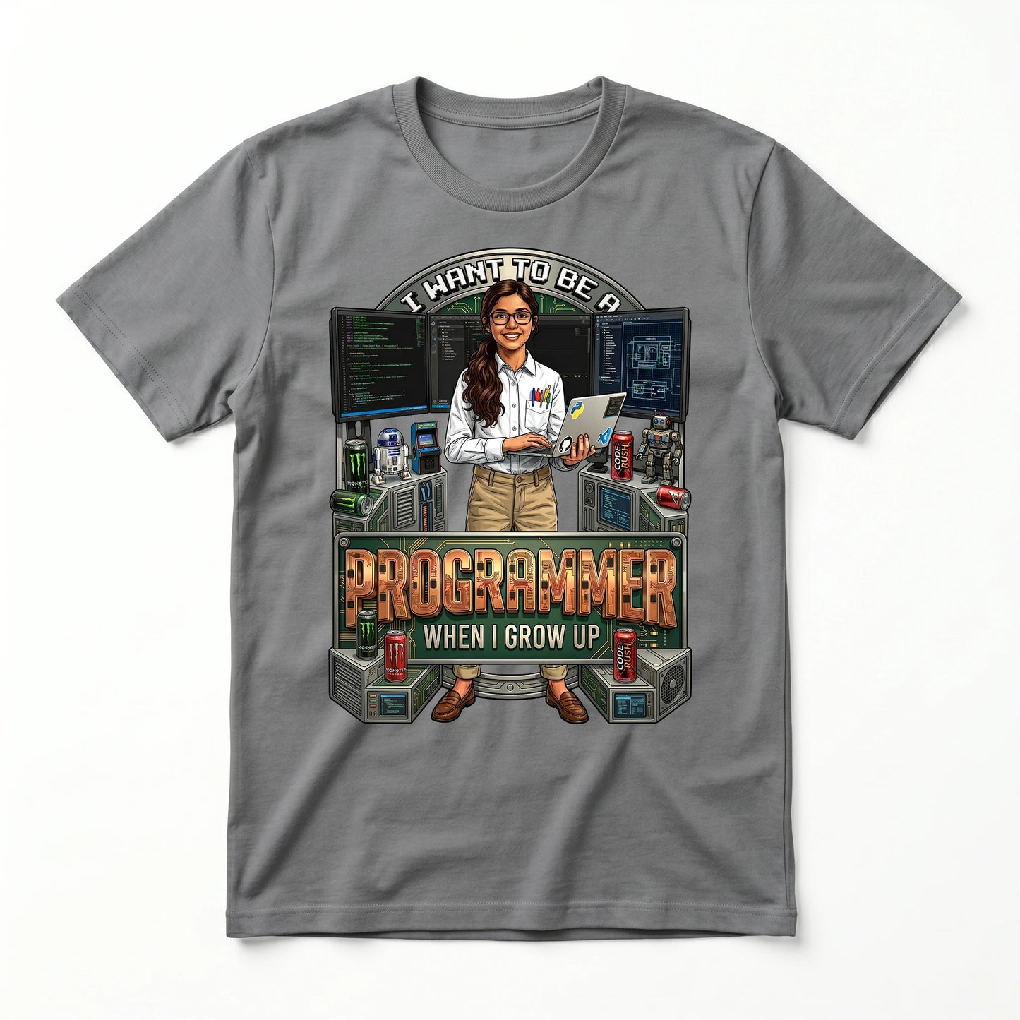 Youth Future Programmer Tee – Latino Girl