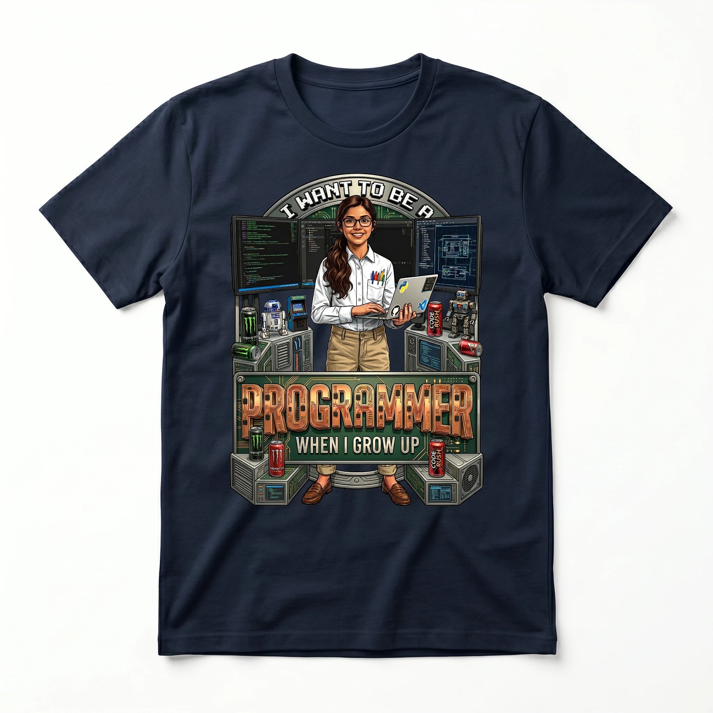 Youth Future Programmer Tee – Latino Girl