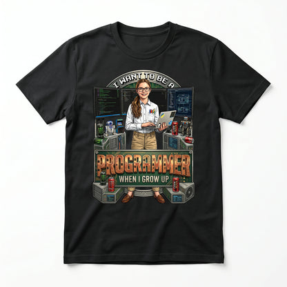 Youth Future Programmer Tee – White Girl