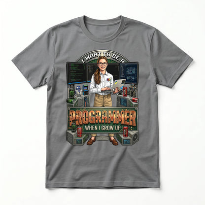 Youth Future Programmer Tee – White Girl
