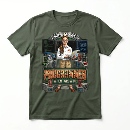 Future Programmer Tee – White Girl