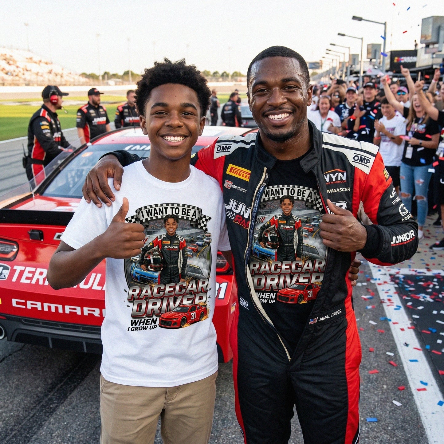 Future Racecar Driver Tee – Black Boy