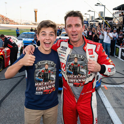 Future Racecar Driver Tee – White Boy