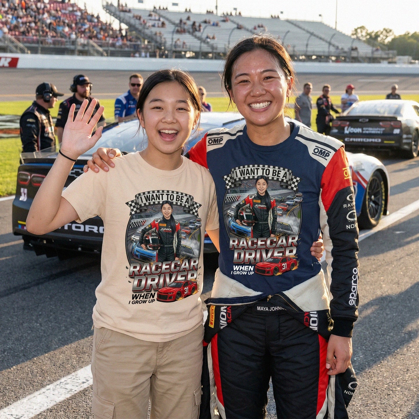 Future Racecar Driver Tee – Asian Girl