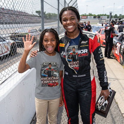 Youth Future Racecar Driver Tee – Black Girl