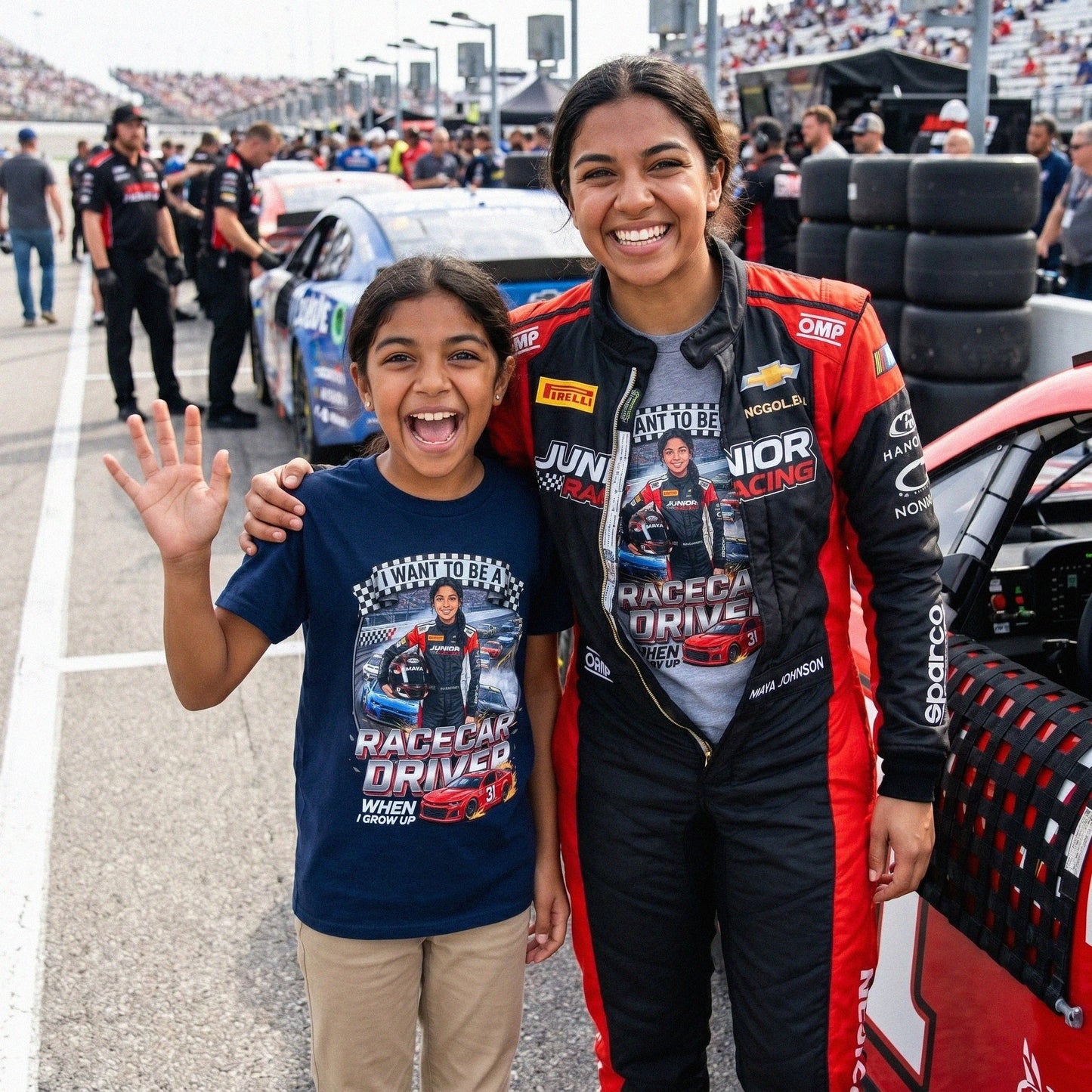 Youth Future Racecar Driver Tee – Latina Girl