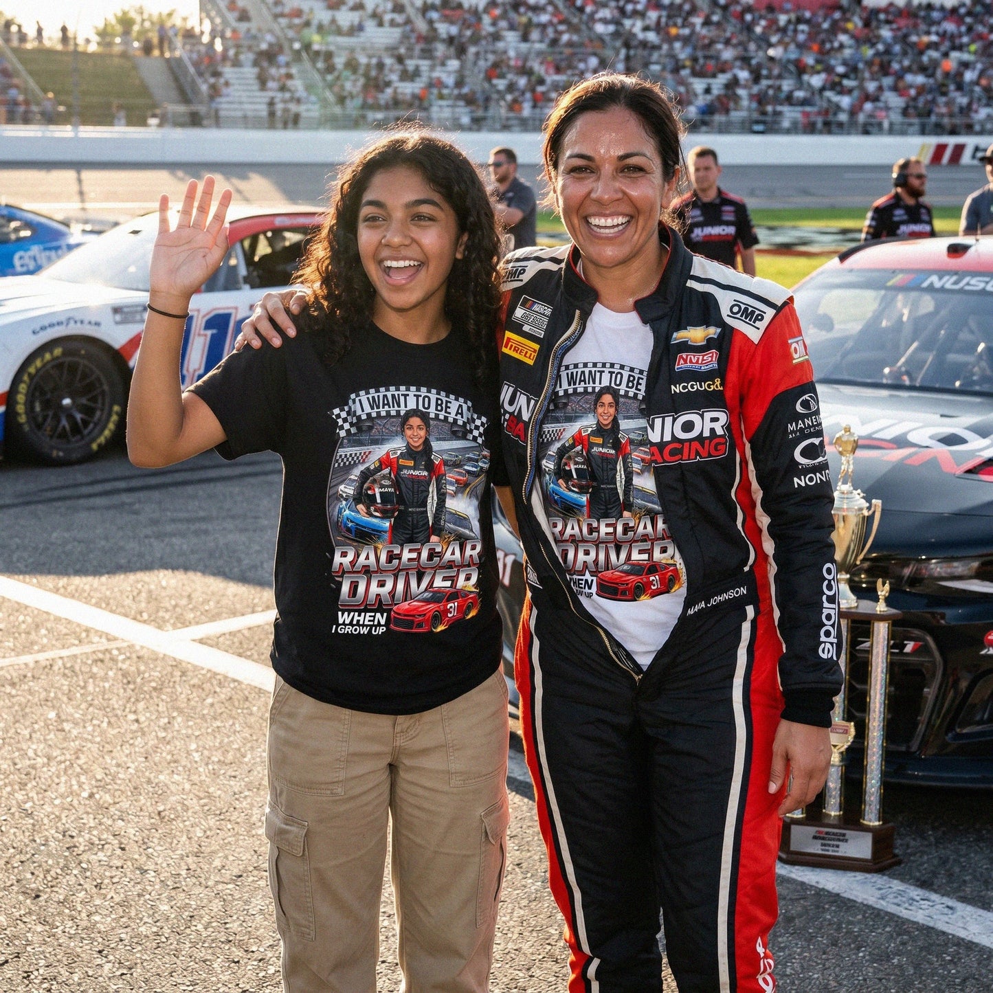 Future Racecar Driver Tee – Latina Girl