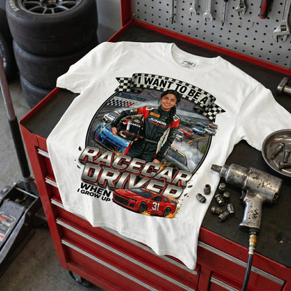 Future Racecar Driver Tee – Latina Girl