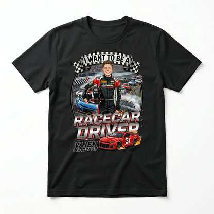 Youth Future Racecar Driver Tee – White Boy