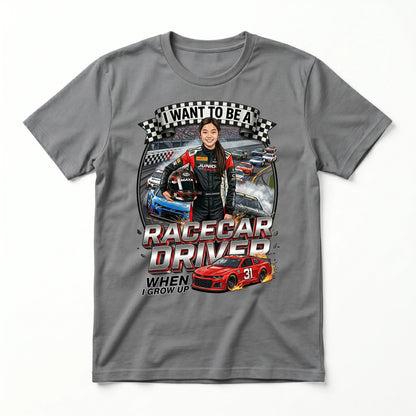 Future Racecar Driver Tee – Asian Girl
