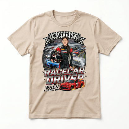 Future Racecar Driver Tee – Asian Girl