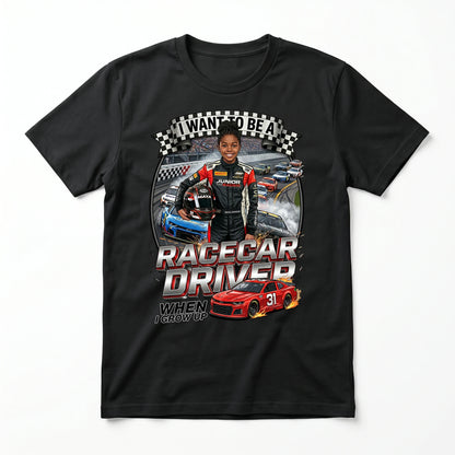 Future Racecar Driver Tee – Black Girl