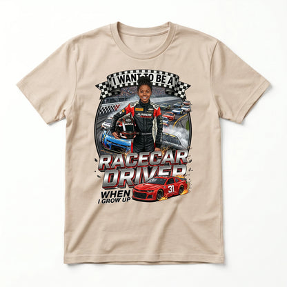 Future Racecar Driver Tee – Black Girl