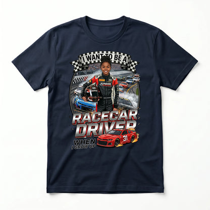 Future Racecar Driver Tee – Black Girl