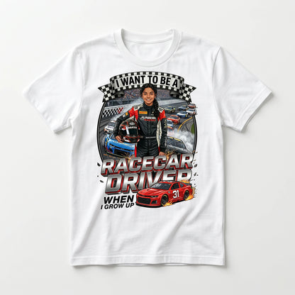 Youth Future Racecar Driver Tee – Latina Girl