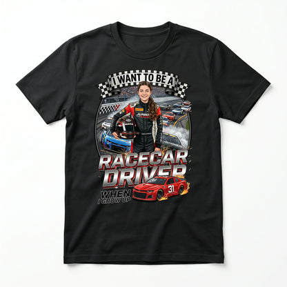 Youth Future Racecar Driver Tee – White Girl