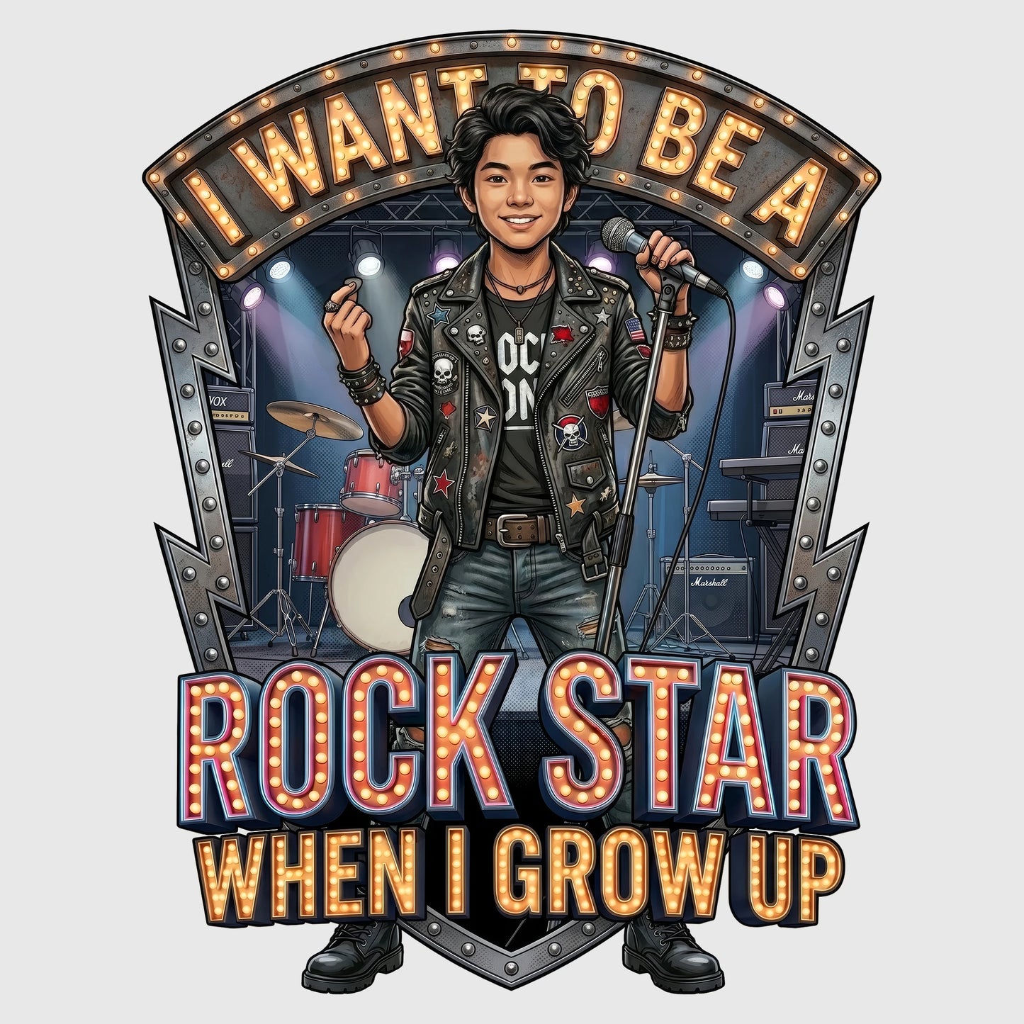 Future Rock Star Tee – Asian Boy