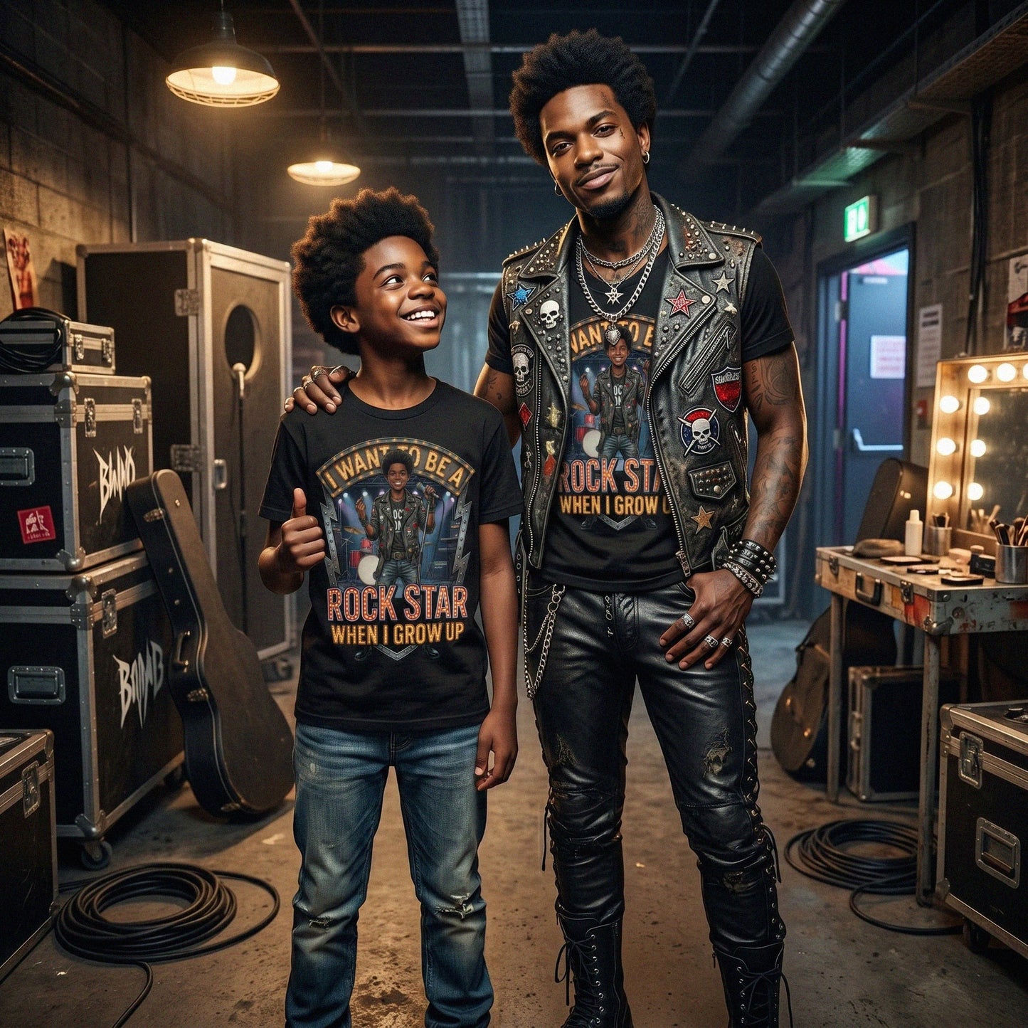 Youth Future Rock Star Tee – Black Boy