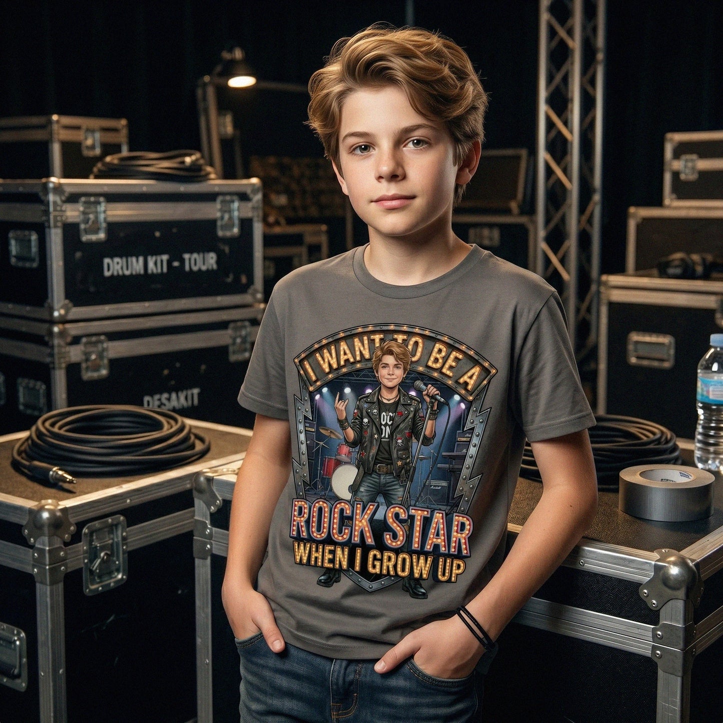 Youth Future Rock Star Tee – White Boy