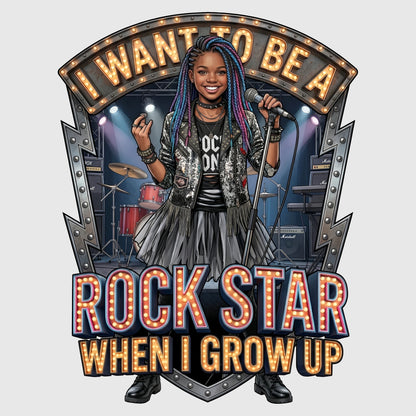 Youth Future Rock Star Tee – Black Girl