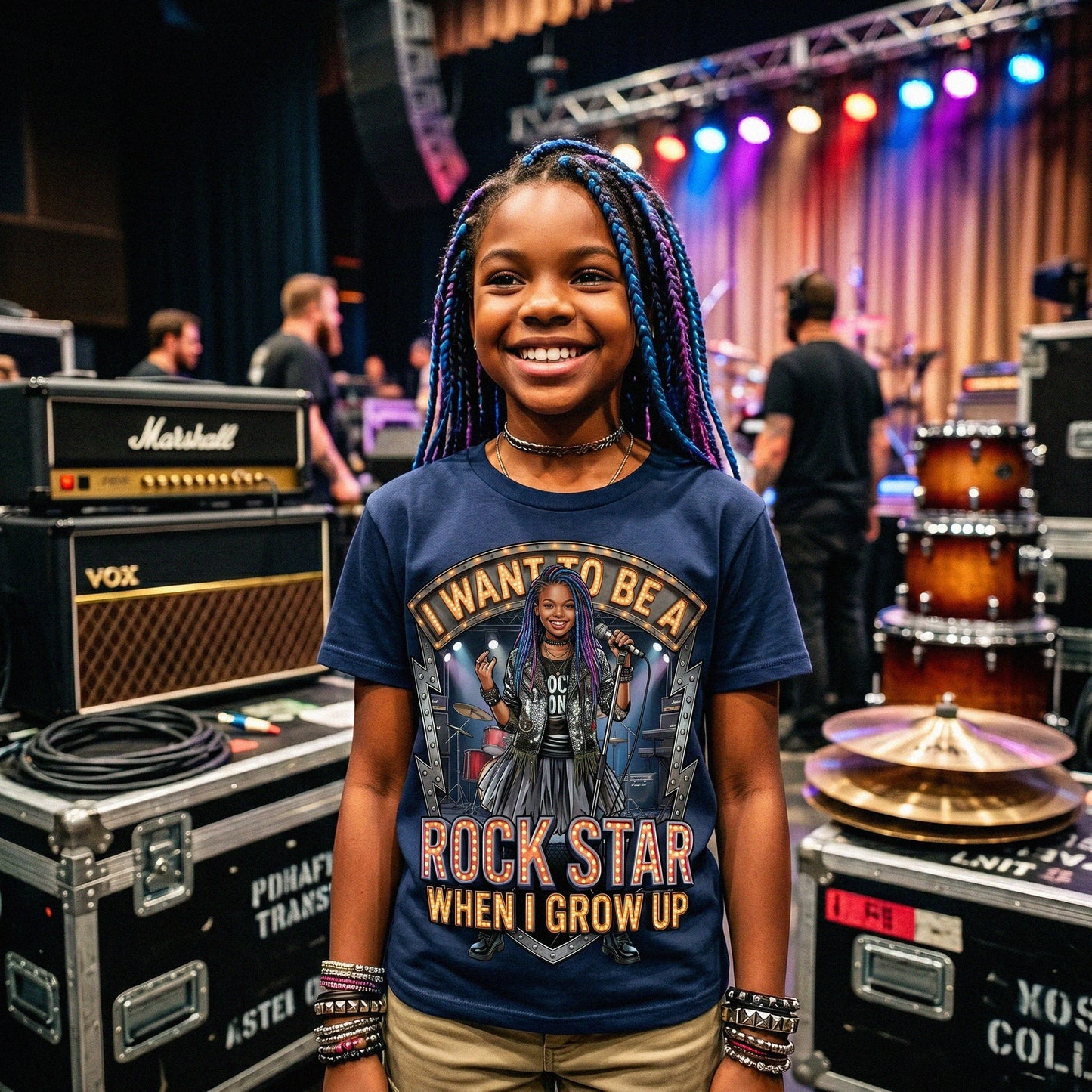 Youth Future Rock Star Tee – Black Girl