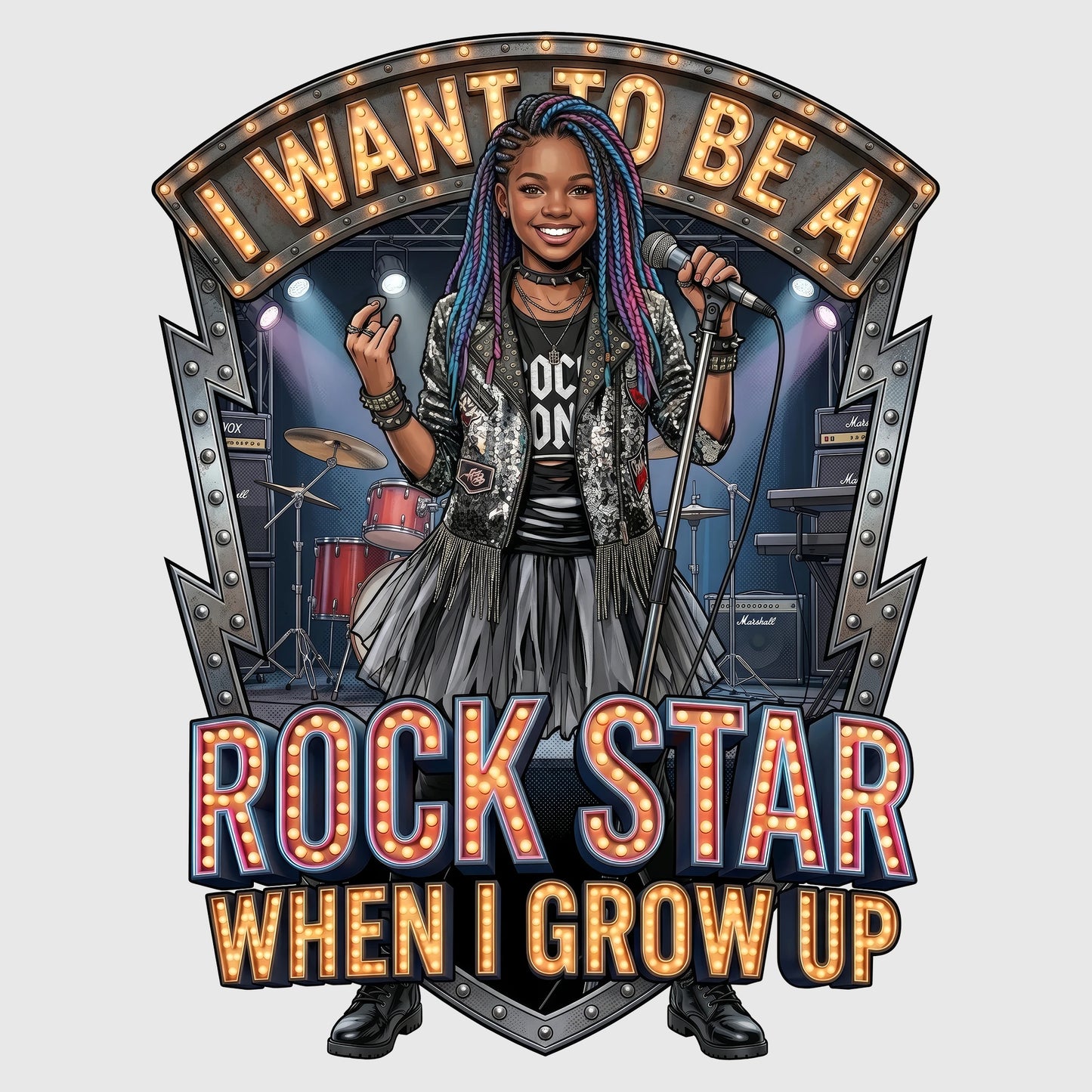 Future Rock Star Tee – Black Girl